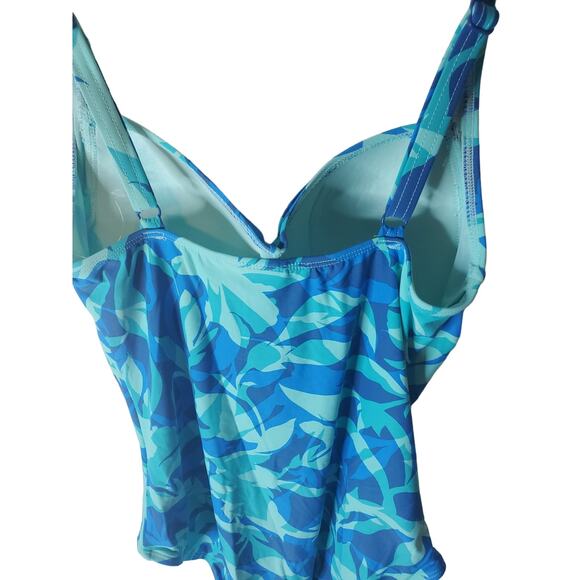 Nip Tuck Swim One Piece Blue Swimsuit, NWOT, US 6 - Picture 4 of 6